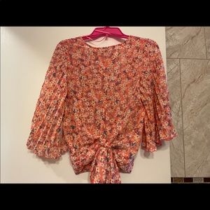 Floral Blouse with tags size L